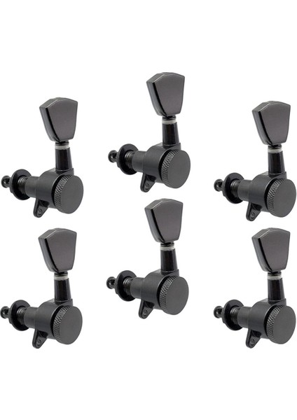 6 Adet Sol Gitar Makinesi Kafaları Topuzlar Elektro Gitar Dize Tuning Pegs (Yurt Dışından)