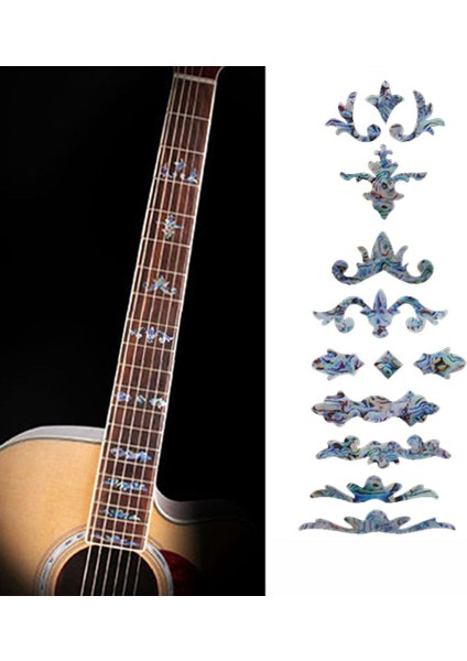 Dıy Kağıt Gitar Bas Boyun Klavye Sticker Çıkartması Marker 15 x 6 cm (Yurt Dışından) fiyatları