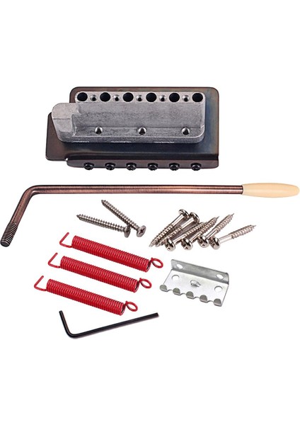6 Dize Eyer Tremolo Köprü Seti + 3 Adet Kırmızı Vida Gitar Aksesuar Için (Yurt Dışından) fiyatları