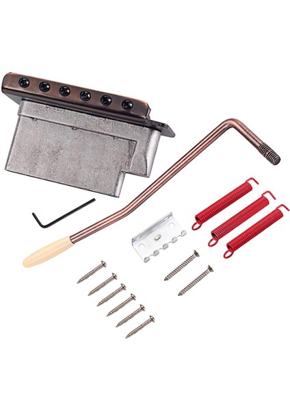 6 Dize Eyer Tremolo Köprü Seti + 3 Adet Kırmızı Vida Gitar Aksesuar Için (Yurt Dışından) indirimleri