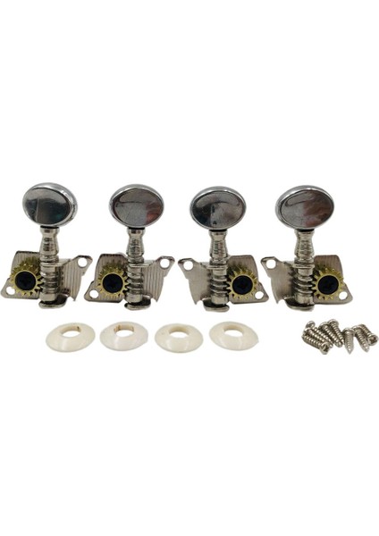 4 Adet Gitar Tuning Peg Tuner Makinesi Kafaları 4-String Mini Gitar Için (Yurt Dışından)