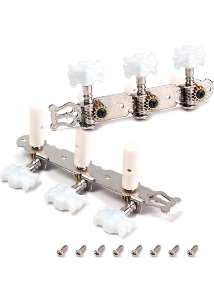 1 Çift Gitar Dize Ayarlama Peg Makinesi Klasik Gitar Için Tuner (Yurt Dışından) modelleri