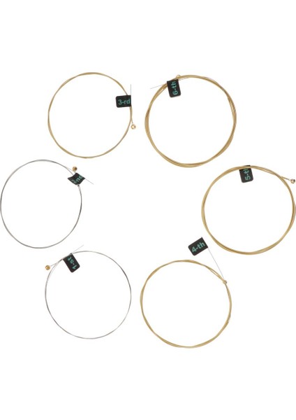 Dayanıklı 6 Adet Set Akustik Gitar Dize Akustik Gitar Severler Için Set (Yurt Dışından)
