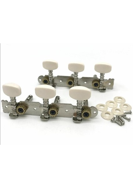 2 Adet Akustik Gitar Tuning Pegs Tuner Makinesi Başlıkları Bej Topuzu Düğmesi ile (Yurt Dışından) fırsatları
