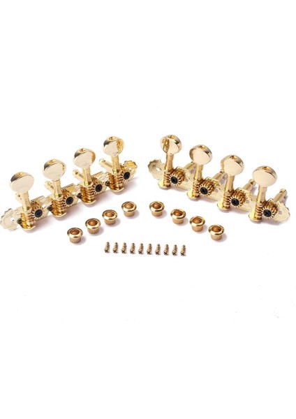 Mandolin Gitar Yedek Tuning Anahtarları Tuner Tuning Pegs Set 4r 4l Altın (Yurt Dışından)
