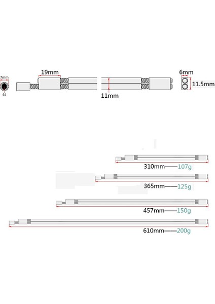 Kalite Iki Yönlü Gitar Kafes Çubuk W / Gitar Bas Ukulele 310MM Için Pirinç Kafa (Yurt Dışından) modelleri