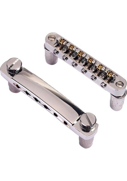 Sg Lp Için Gümüş Rulo Eyer Gitar Köprü Tailpiece (Yurt Dışından)