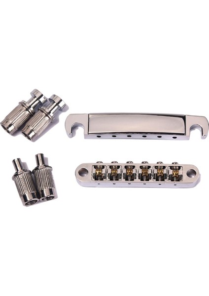 Sg Lp Için Gümüş Rulo Eyer Gitar Köprü Tailpiece (Yurt Dışından) indirimleri