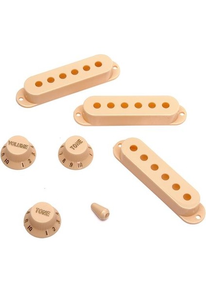 Plastik Pikap St. Gitar Bej Için Ses Kontrol Düğmeleri Kapakları (Yurt Dışından)