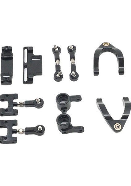 Metal Direksiyon Knuckles Set Wpl D12 Rc Araba Araç Dıy Yedek Siyah (Yurt Dışından) fiyatları