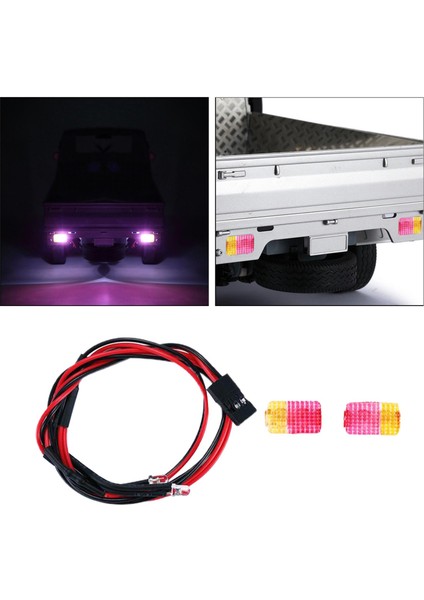LED Kuyruk Işık Parçaları Değiştir Aksesuar Yükseltme Parçaları Wpl D12 Araba Kırmızı Için Uyar (Yurt Dışından) fırsatları