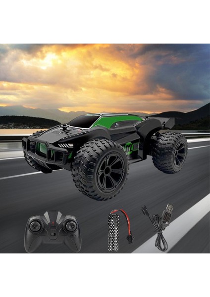 2.4g Elektrikli Rc Yüksek Hızlı Araba 4WD Kaya Paletli Kamyon Araç Yeşil (Yurt Dışından) fırsatları