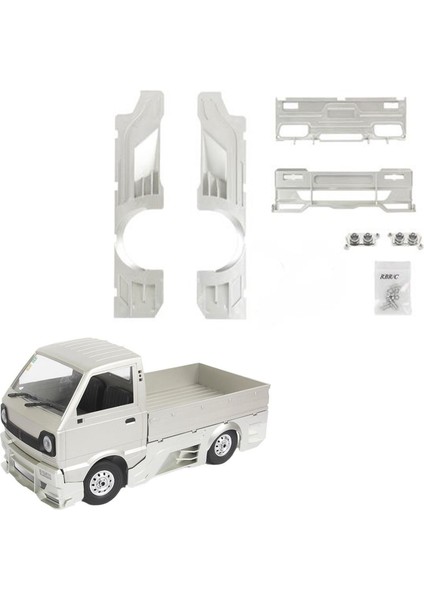Ölçek Araba Vücut Caverclement Set Dıy Için Wpl D12 Araba Yükseltme Parçaları Gümüş (Yurt Dışından) modelleri