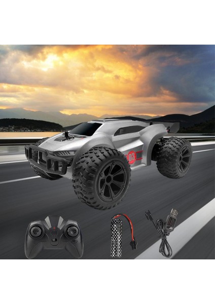 2.4g Elektrikli Rc Yüksek Hızlı Araba 4WD Kaya Paletli Kamyon Araç Gümüş (Yurt Dışından) fırsatları