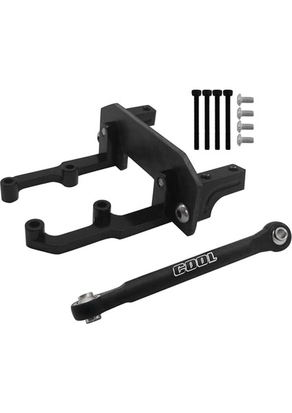 Servo Standı Montaj + Direksiyon Bağlantı Direği Eksenel SCX10 Iı 90046 1/10 Rc Araba Siyah (Yurt Dışından)