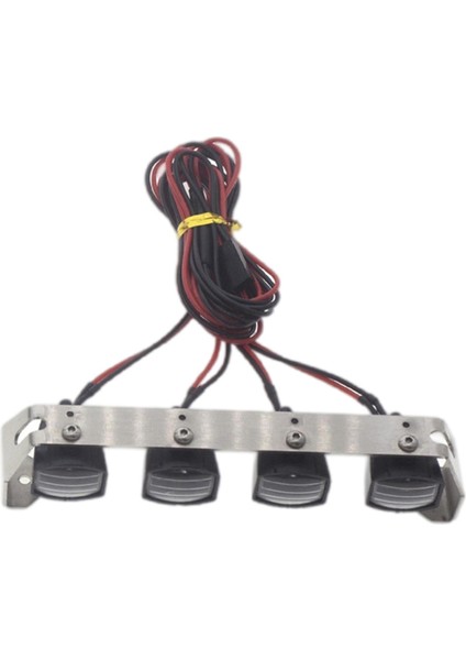 1:10 Ölçekli Vücut Kabuk Çatı Işıkları Yanıp Sönen Lamba Trx4 SCX10 Dıy Için Modifiye 4 LED Işıklar (Yurt Dışından)