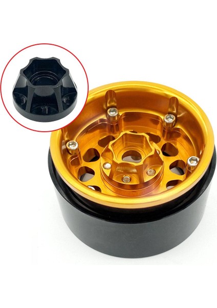 Tekerlek Hex Hubs Yedek Parçaları Için Axial 1/10 SCX10 1.9 / 2.2 Inç Tekerlek Rc Araba 12MM Siyah (Yurt Dışından)