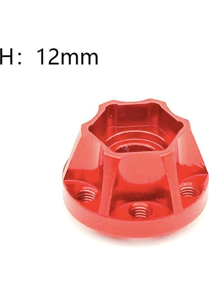 Tekerlek Hex Hubs Yedek Parçaları Için Axial 1/10 SCX10 1.9 / 2.2 Inç Tekerlek Rc Araba 12MM Kırmızı (Yurt Dışından) fiyatları