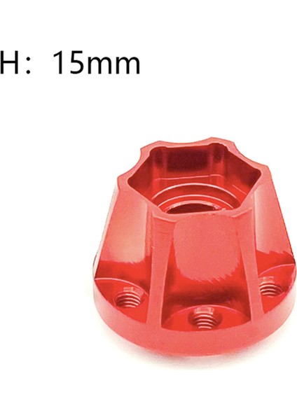 Tekerlek Altı Hex Hubs Yedek Parçaları Için Aksiyal 1/10 SCX10 1.9 / 2.2 Inç Tekerlek Rc Araba 15MM Kırmızı (Yurt Dışından) fiyatları