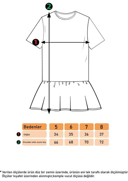 Toontoy Kız Çocuk Komple Puantiye Baskılı Elbise modelleri