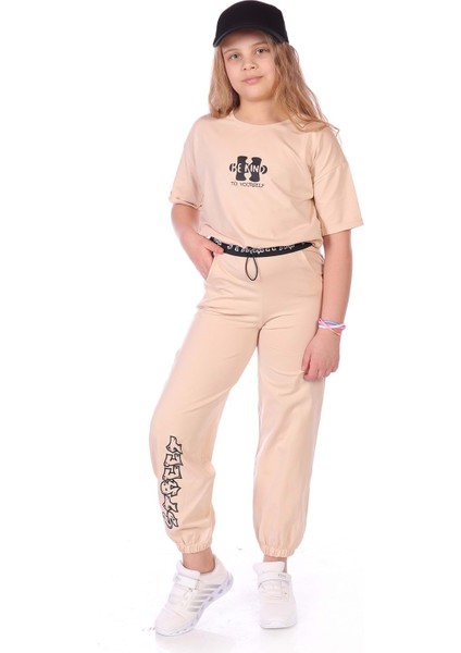 Toontoy Kız Çocuk Be Kind Baskılı Eşofman Takım