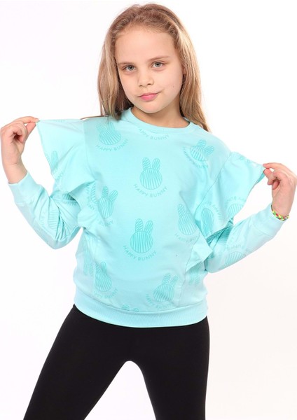 Toontoy Kız Çocuk Baskılı Sweatshirt