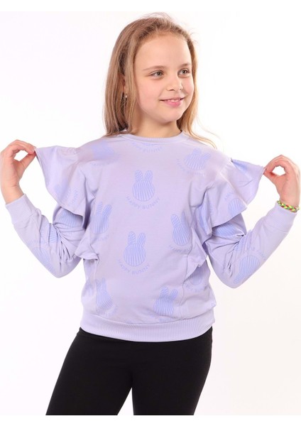 Toontoy Kız Çocuk Baskılı Sweatshirt