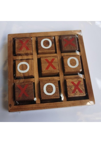 Ahşap Tahta Oyunları Tic Tac Toe Noughts ve Aileler Için Xo Strateji Haçları (Yurt Dışından)