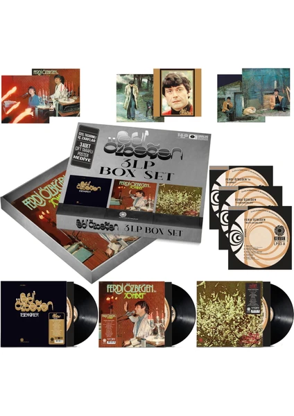 Kervan Plakçılık Ferdi Özbeğen - Özel Kutulu 3 Lp Box Set