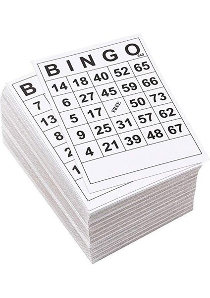 40 Adet Klasik Rus Bingo Oyunu Kağıt Kartları Çocuklar Için 75 Numaraları Cips (Yurt Dışından) fırsatları