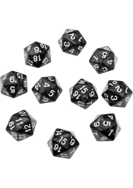 10 Adet Polyhedral D20 Zar 22MM Mtg Rpg Oyunu Prop Için Ölür (Yurt Dışından)