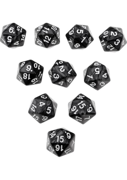 10 Adet Polyhedral D20 Zar 22MM Mtg Rpg Oyunu Prop Için Ölür (Yurt Dışından)