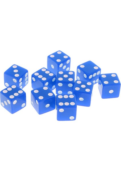 D & D Rpg Oyun Ev Bar Kulübü Için Altı Taraflı D6 Zar Seti Seti 16MM Çok Renkli Mavi (Yurt Dışından) fiyatları
