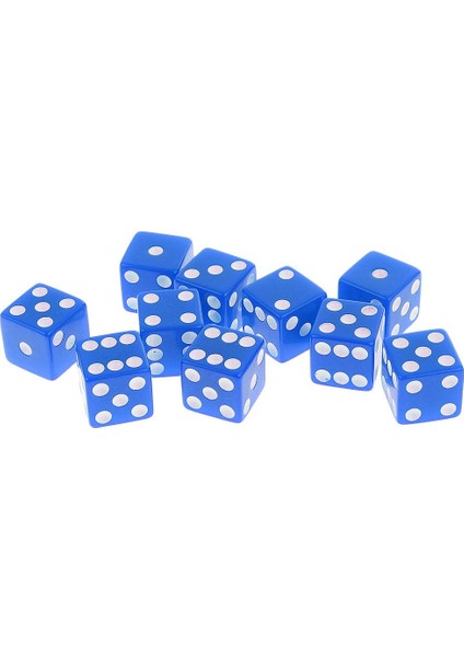 D & D Rpg Oyun Ev Bar Kulübü Için Altı Taraflı D6 Zar Seti Seti 16MM Çok Renkli Mavi (Yurt Dışından) indirimleri