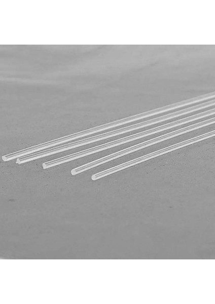 5x Akrilik Temizle Yuvarlak Çubuk Model Sahnesi Dıy Için 250MM Uzunluk (Yurt Dışından)