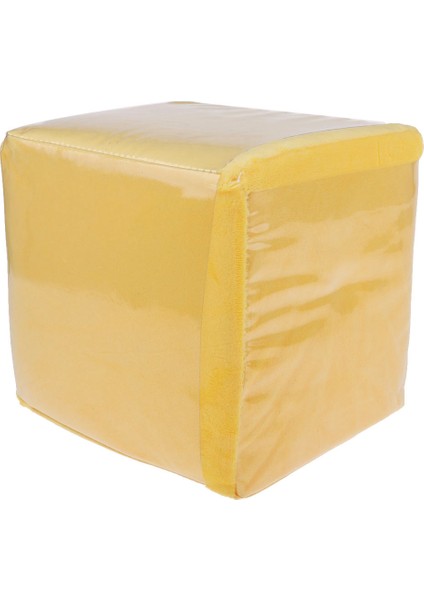 Komik Peluş Doldurulmuş Zar Kare Yastık Koltuk 20 cm Çocuk Oyuncakları Için Sarı (Yurt Dışından)