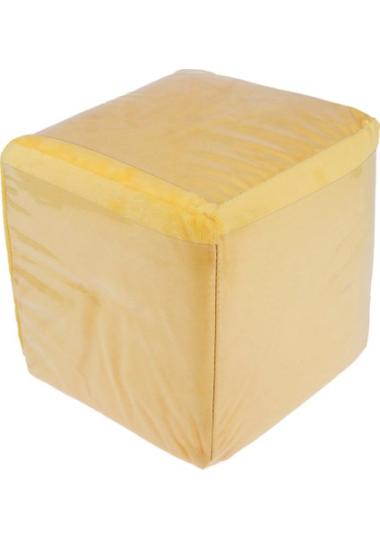 Komik Peluş Doldurulmuş Zar Kare Yastık Koltuk 20 cm Çocuk Oyuncakları Için Sarı (Yurt Dışından)