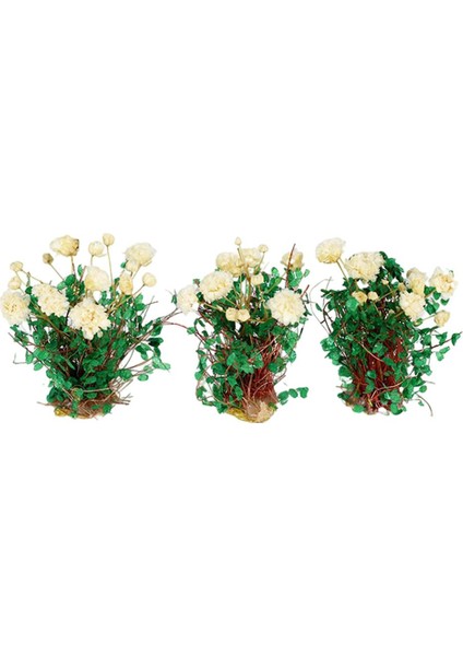 3 Parça Dıy Minyatür Çiçek Yapay Çiçek Demiryolu Manzarası Dekor Için Gardenia (Yurt Dışından) fiyatları