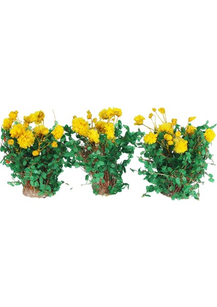 3 Parça Dıy Minyatür Çiçek Yapay Çiçek Demiryolu Manzarası Dekor Moonflower Için (Yurt Dışından)