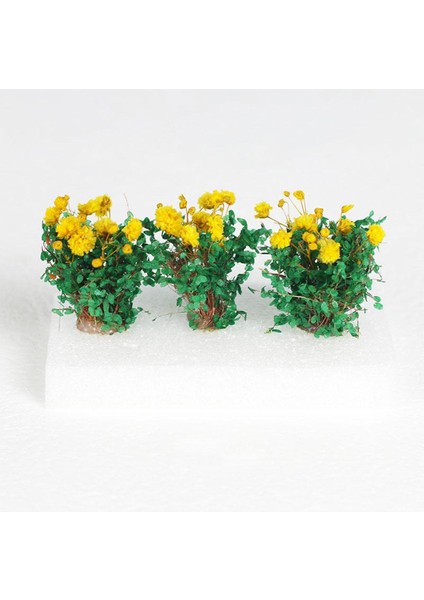 3 Parça Dıy Minyatür Çiçek Yapay Çiçek Demiryolu Manzarası Dekor Moonflower Için (Yurt Dışından)