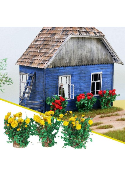 3 Parça Dıy Minyatür Çiçek Yapay Çiçek Demiryolu Manzarası Dekor Moonflower Için (Yurt Dışından)