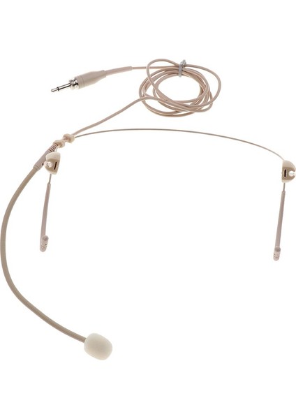 Bej Konu Çift Kulak Kancası Headworn Mikrofon 3.5mm Konuşma Konuşması Için (Yurt Dışından) fiyatları