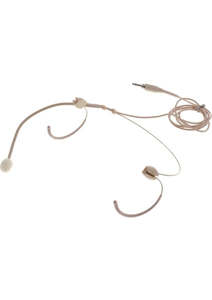 Bej Konu Çift Kulak Kancası Headworn Mikrofon 3.5mm Konuşma Konuşması Için (Yurt Dışından) fırsatları