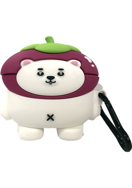 Airpods Pro Kılıf Polar Bear Bordo