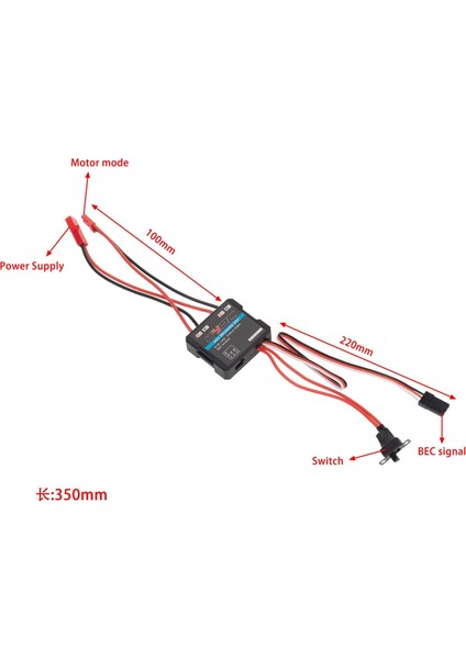 Rc Iki Yönlü Fırça 40A Esc 3A / 6V Bec Için 1/16 1/18 Ölçekli Rc Araba Tankı Tekne (Yurt Dışından) fırsatları