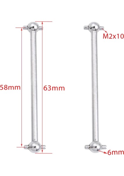 Hsp 94122 94170 Için Dogbone Sürüş Mili 1/10 Rc Araba Yarışı Araba 63MM (Yurt Dışından) indirimleri