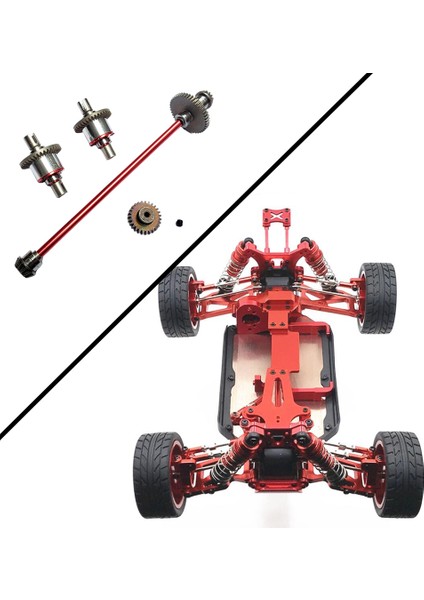 Wltoys Için Azaltma Dişli Merkezi Axle Drive Mili 1/12 124018 Yedek Yükseltme 1:14 Set (Yurt Dışından) modelleri