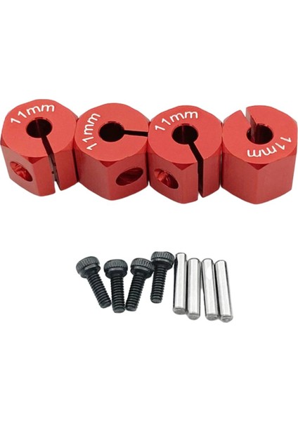 SCX10 CC01 Için 4 1/10 Hex Tekerlek Hub'ları Set Wraith 90027 90034 Off Road Araba 11MM Kırmızı (Yurt Dışından) fiyatları