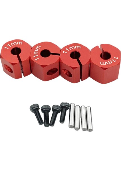 SCX10 CC01 Için 4 1/10 Hex Tekerlek Hub'ları Set Wraith 90027 90034 Off Road Araba 11MM Kırmızı (Yurt Dışından) indirimleri
