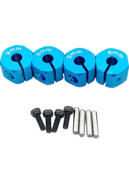 SCX10 CC01 Wraıth Için 4 1/10 Hex Tekerlek Hub'ları Set 90027 90034 Off Road Araba 9mm Mavi (Yurt Dışından) indirimleri